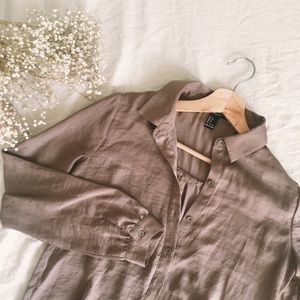 Silky Grey/Mauve Blouse